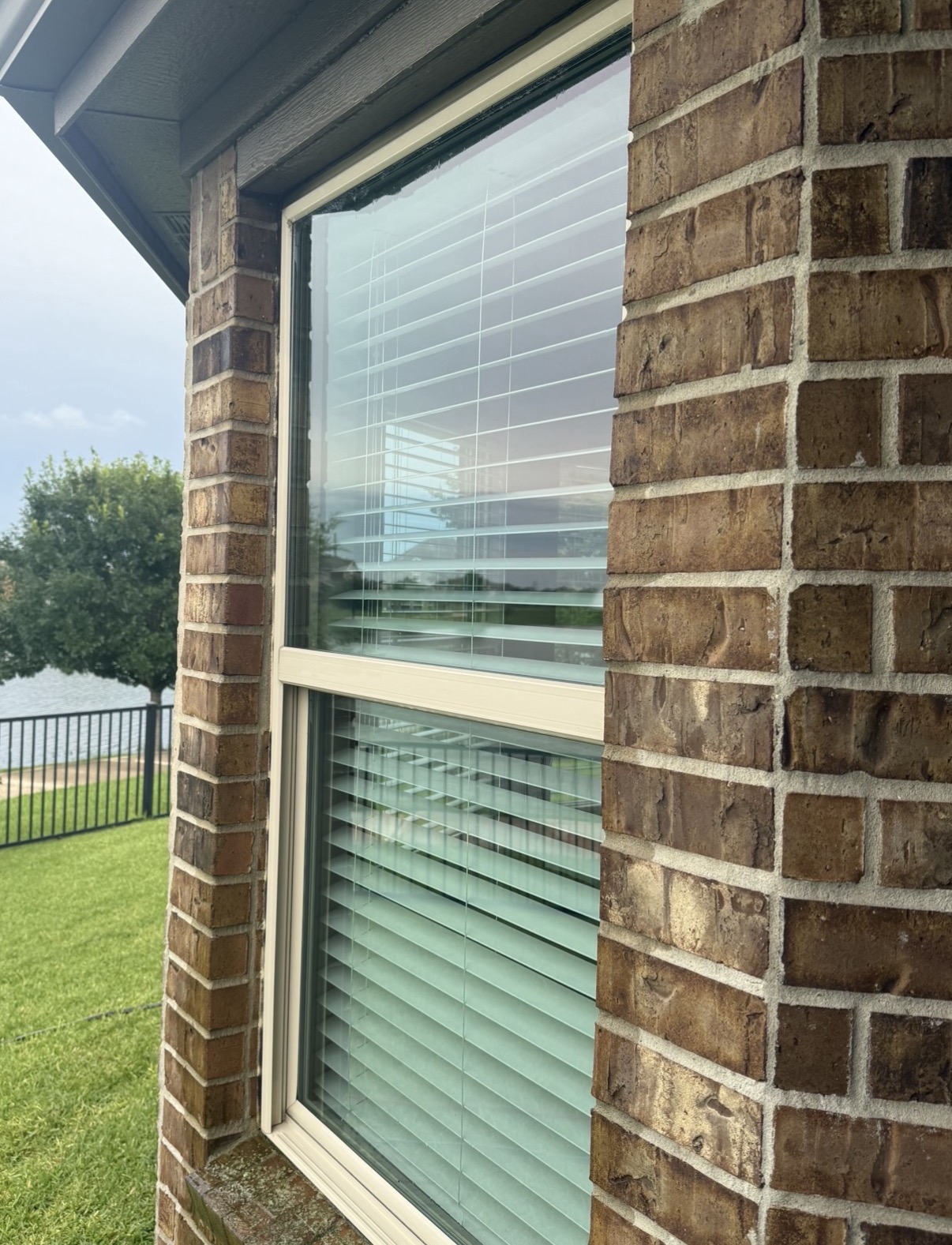 Lake-view window restored to a streak-free finish