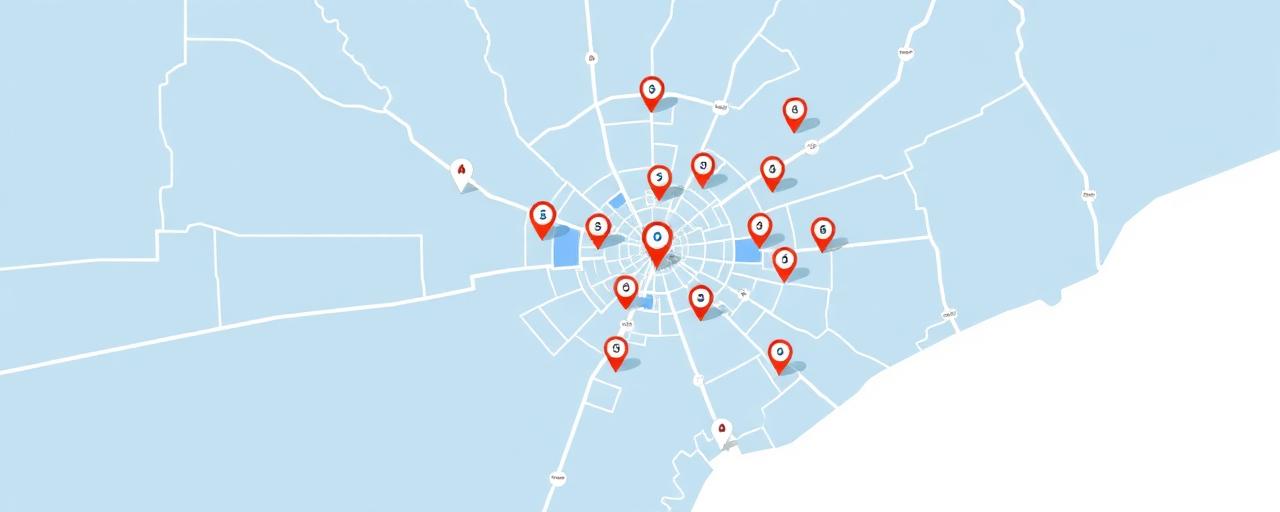 Map showing Titan Exterior Cleaning service area around Richmond, TX
